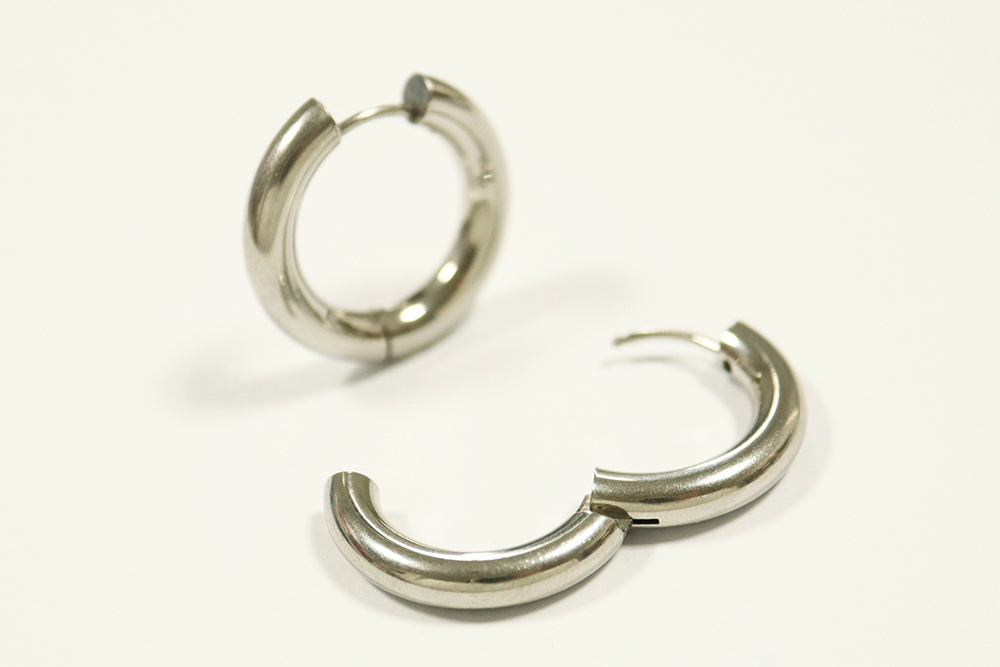Chunky Hoop Earrings 3mm - holamore